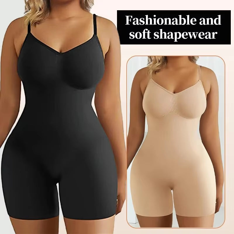 Bodysuit for Women Tummy Control Shapewear Seamless High Waist Flat Belly Belt Stretch Shapewear Body Shaper